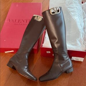 [Valentino] Dark Brown Leather Boots